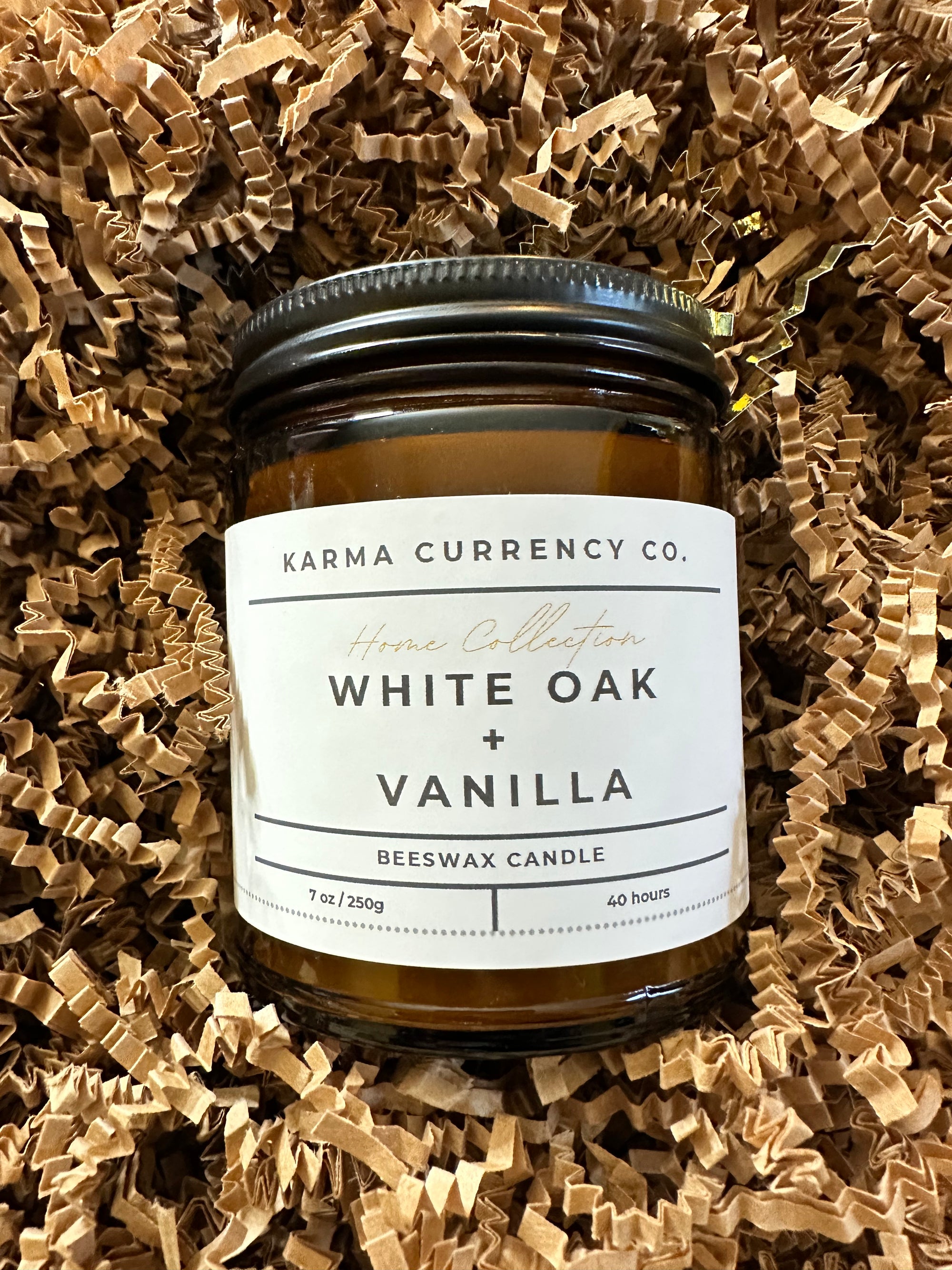 White Oak + Vanilla Beeswax Candle – Cozy Comfort & Spiritual Nurturing