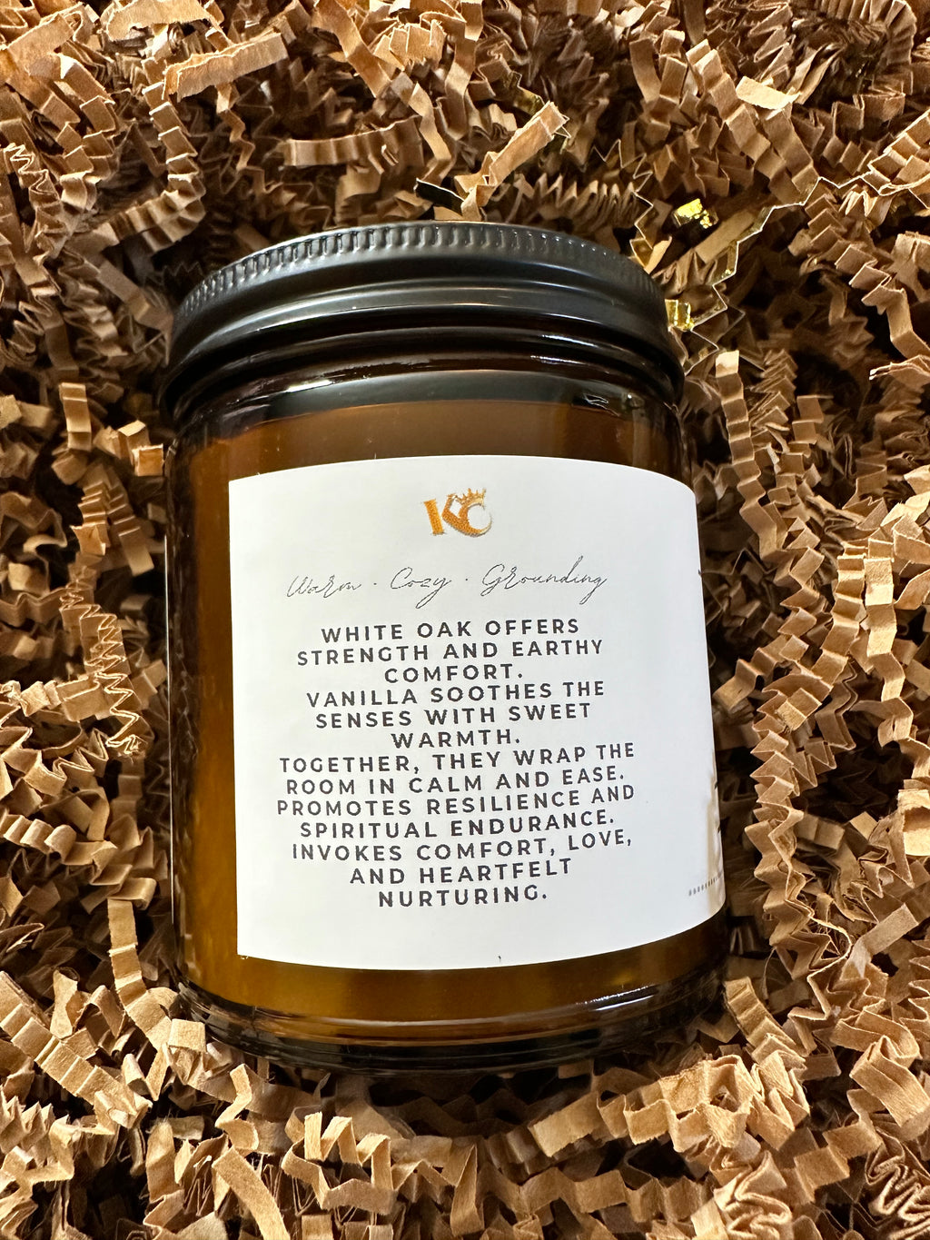 White Oak + Vanilla Beeswax Candle – Cozy Comfort & Spiritual Nurturing
