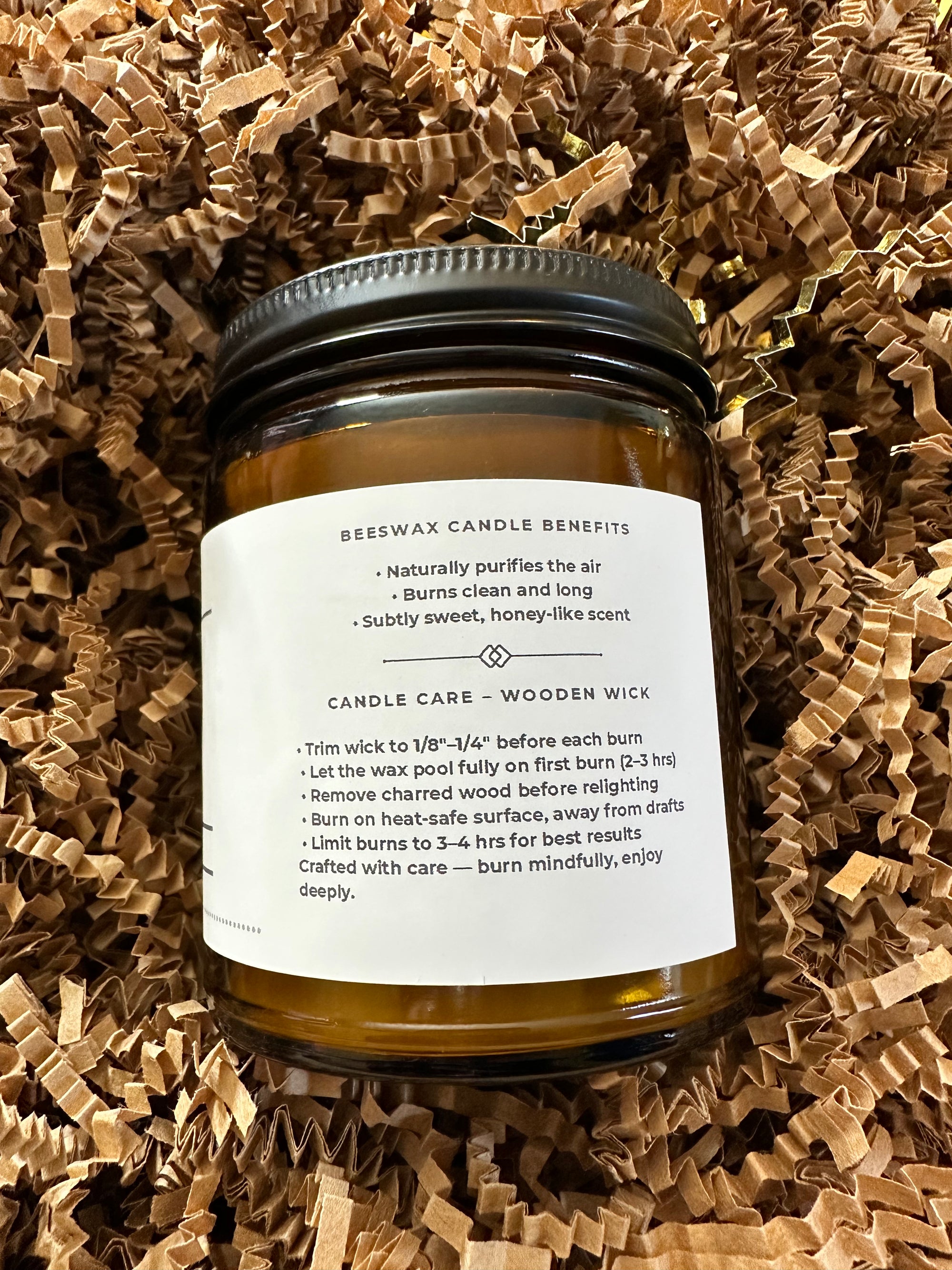 Fog + Fern Beeswax Candle – Grounding Forest Energy & Inner Peace