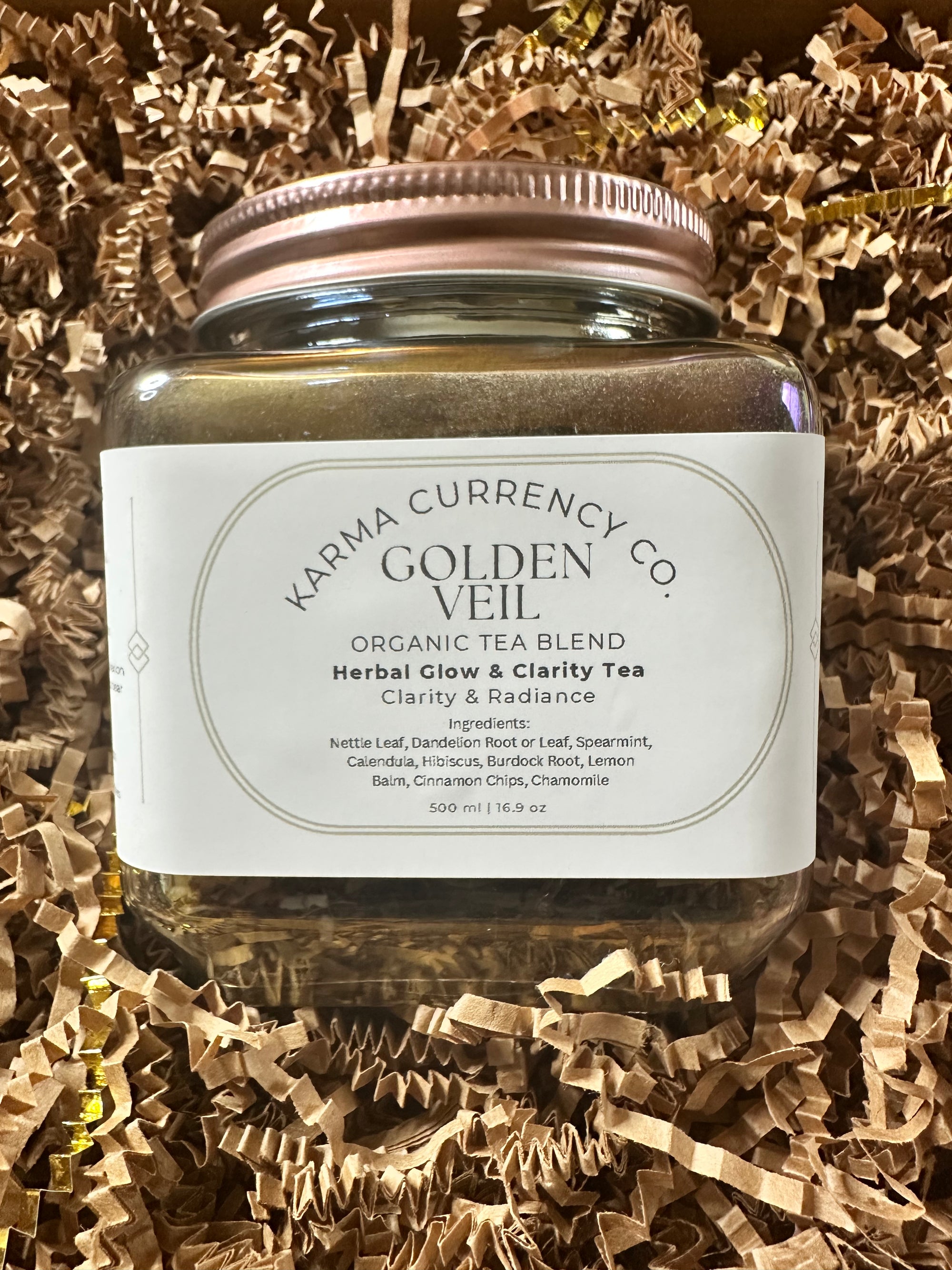 Golden Veil – Herbal Glow & Clarity Tea