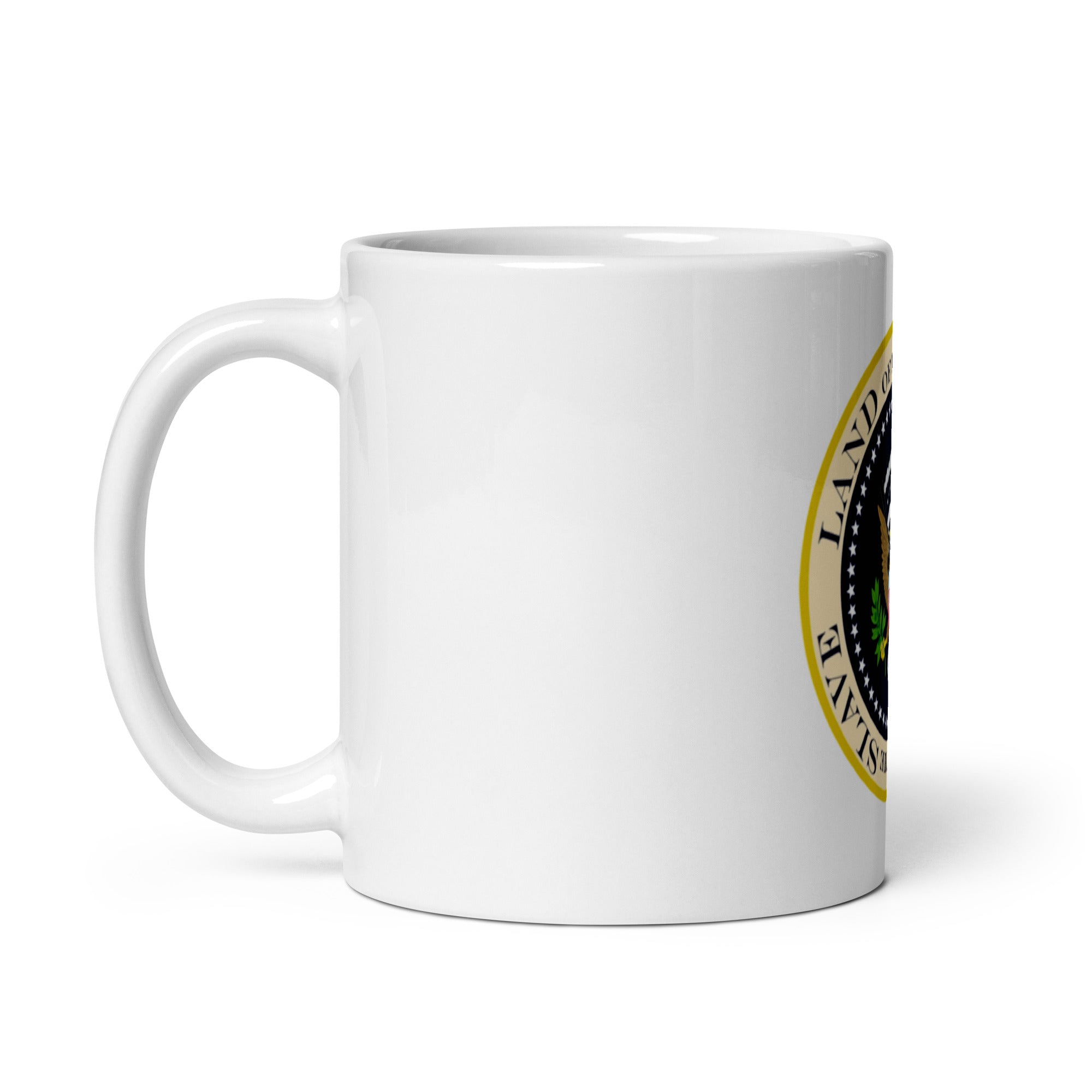 The American Greed - White glossy mug - KarmaCurrency
