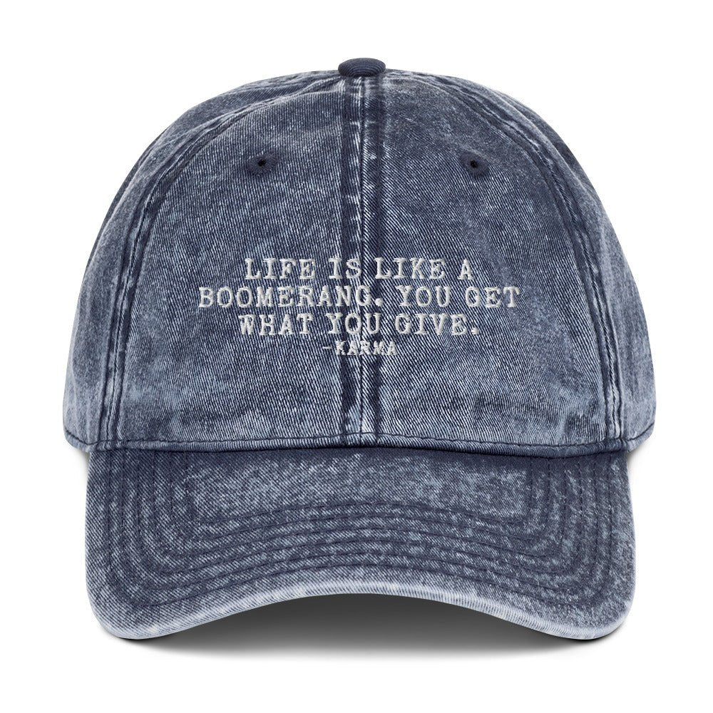 THE MOTTO Vintage Cotton Twill Dad Hat - KarmaCurrency