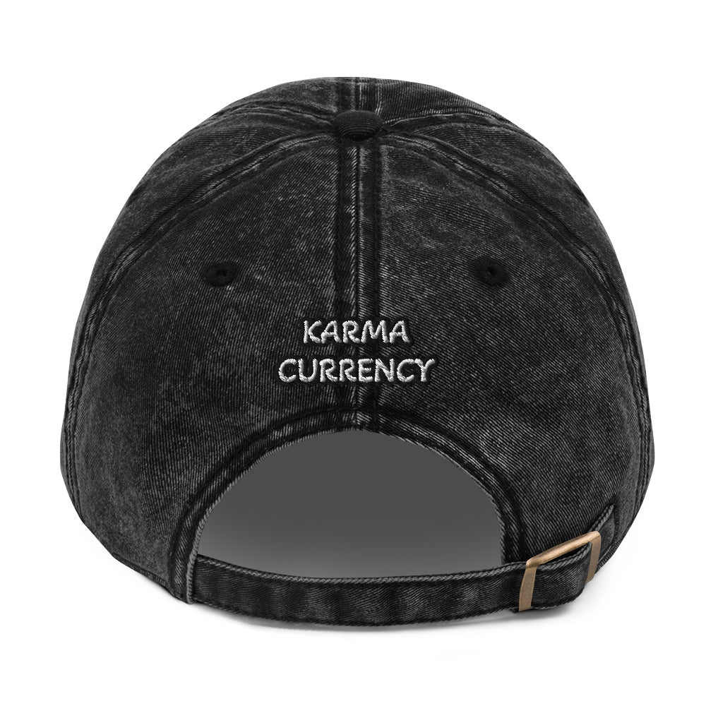 THE MOTTO Vintage Cotton Twill Dad Hat - KarmaCurrency